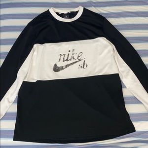 Nike SB Black & White Long Sleeve Jersey